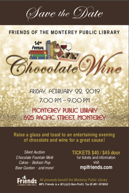 2019 Monterey Library Chocolate and Wine