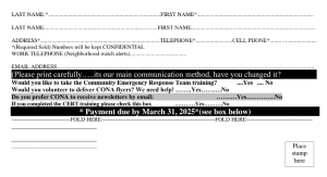 Membership Form Image
